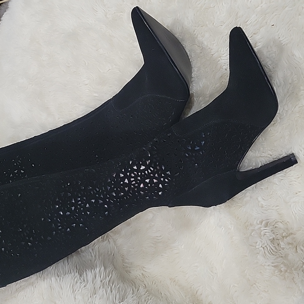 Knock Their Socks Off Sexy OTK Fergie knee high boot sz5.5